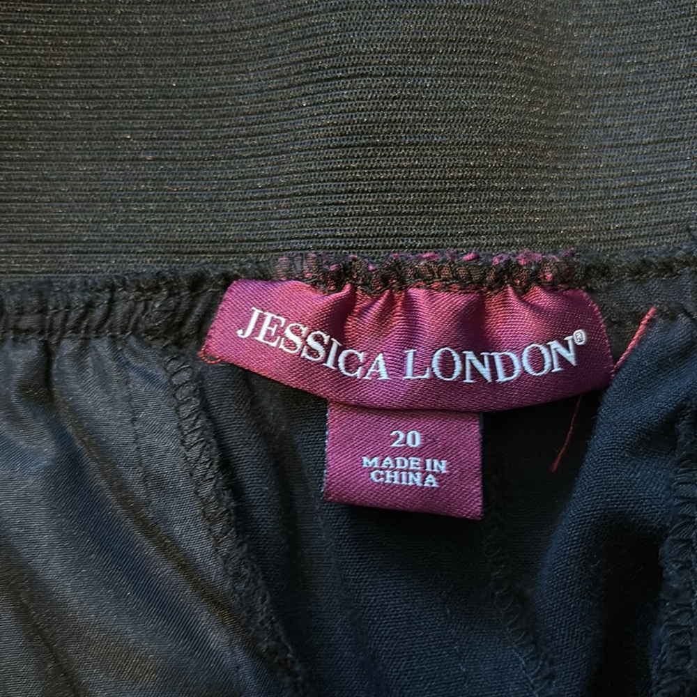Jessica London Black Strechy Waistband Pencil Skirt Size 20 - Picture 6 of 10